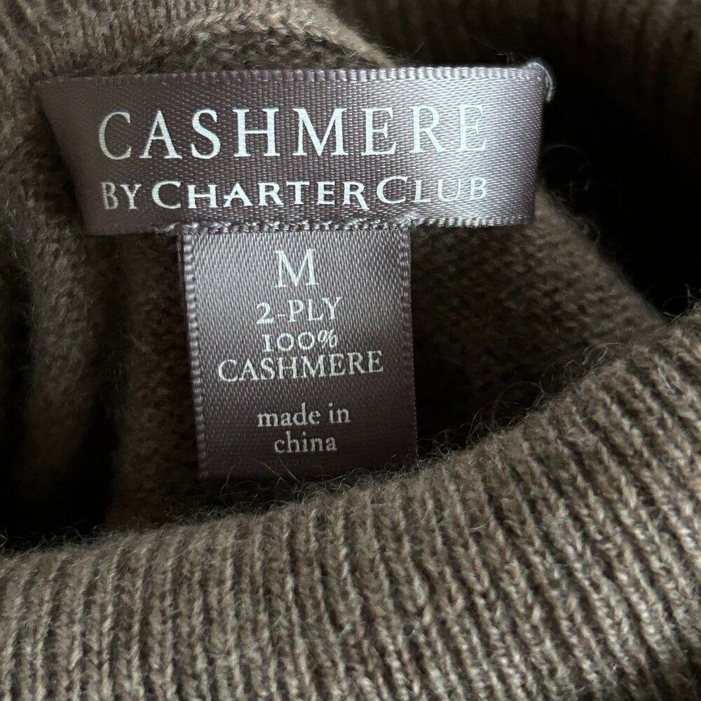 100% Cashmere Turtleneck Sweater Neutral Minimalist Capsule Wardrobe Womens M - Picture 3 of 11